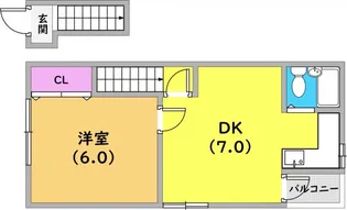 すみれハイツ【2階】の間取り