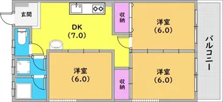 グレイス魚崎【205号室】の間取り