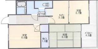 兵庫駅前アーバンライフ【407号室】の間取り