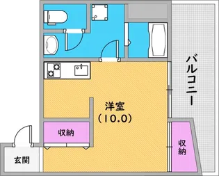 西山マンション【4階】の間取り