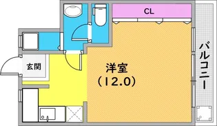 六甲小川マンション【403号室】の間取り