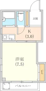 アイリス兵庫【304号室】の間取り