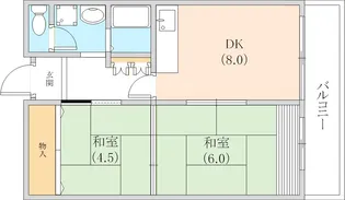 ドルミハイツ垂水A棟【11階】の間取り