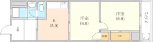ニュー楠丘【403号室】の間取り