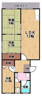 アクシスKAWASE【3階】の間取り