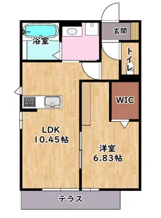 アースフィールド彦根【1階】の間取り