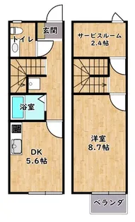 トリパーノ伊藤【102号室】の間取り