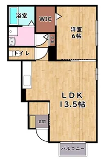 サニーリュート【1階】の間取り