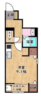 グッドライフステージ竹ヶ鼻【1階】の間取り