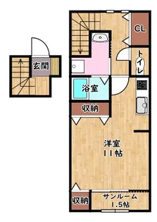 グッドライフステージ竹ヶ鼻【2階】の間取り