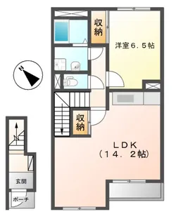 スターテラス22 B棟【2階】の間取り