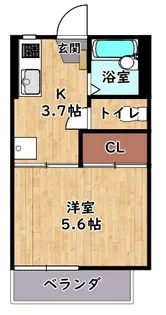 ハイツてんりゅう【2階】の間取り