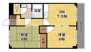 Excelハイツ壱番館【203号室】の間取り