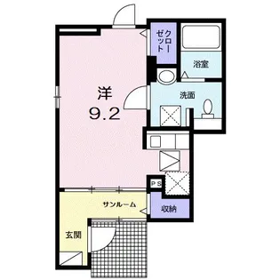 レイクサイド・Win【1階】の間取り