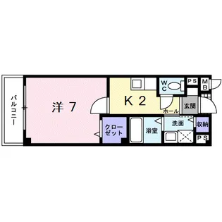 ラック ペーシュ【2階】の間取り