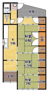 滋賀県長浜市宮前町【一戸建】の間取り
