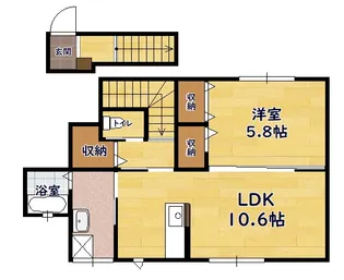 カノンⅡ【202号室】の間取り