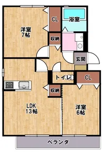 グレイスコート【3階】の間取り