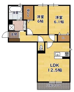 メゾンシャトー神照【3階】の間取り