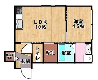 ランマンスクエア【1階】の間取り