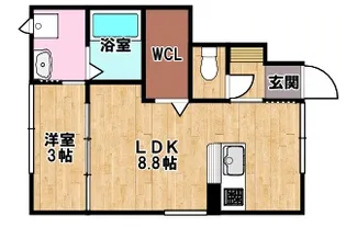 プレシャス大堀【1階】の間取り