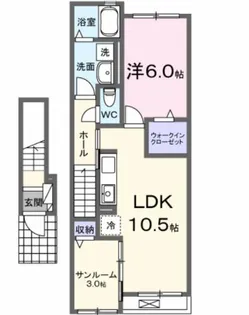 クレール【2階】の間取り