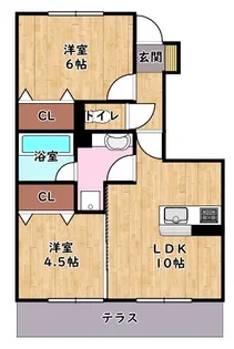 アムールさわ【1階】の間取り