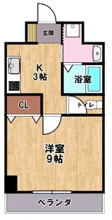マンション彦根駅西【6階】の間取り