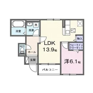 ブルーム【1階】の間取り