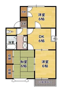 メゾンルミエールA棟【201号室】の間取り