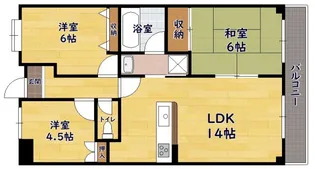 グランシャリオ【403号室】の間取り