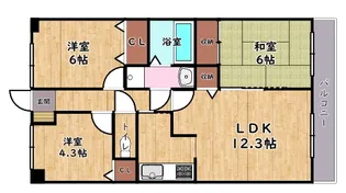 モン・シェリマ・シェリ【2階】の間取り