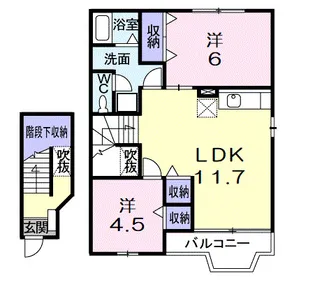 エスポワール【2階】の間取り