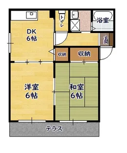 メゾンシャロームⅡ【107号室】の間取り