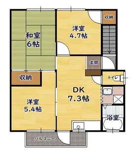 コーポラスフシミ【1C号室】の間取り