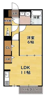 ボンヌ・シャンス Deux【1階】の間取り
