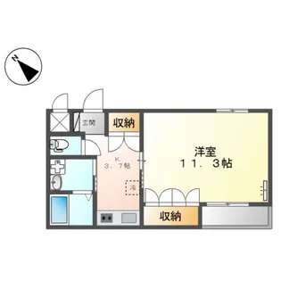 ピアリー コート【2階】の間取り