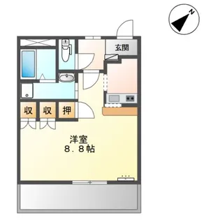1Kの間取り画像