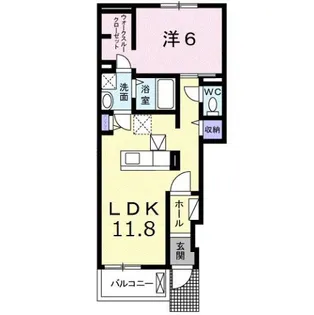 エバーエポック【1階】の間取り