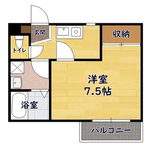 ハイツT&A Ⅱ【208号室】の間取り