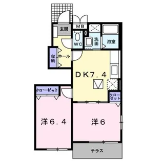 ベル プリムローズⅠ【1階】の間取り