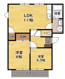 ブルームスクエア【101号室】の間取り