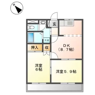 ベル・グラース【2階】の間取り