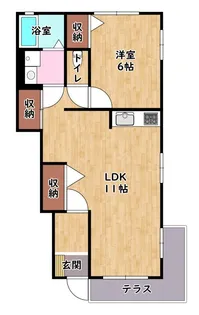 ヴィラ・コートⅡ【1階】の間取り