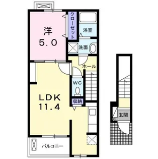 セレノ 福満【2階】の間取り
