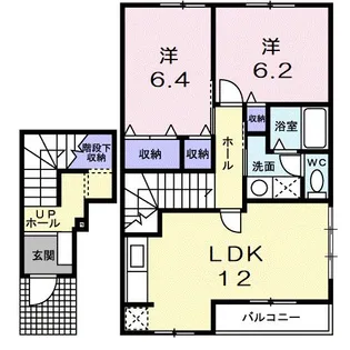 ビズ・コ−トA【2階】の間取り