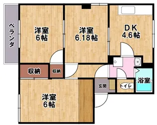 プロスパーK A棟【202号室】の間取り