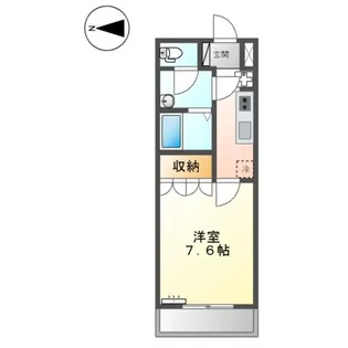 メゾンドラスリーズ【2階】の間取り