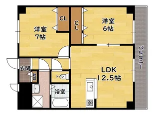 ブリリアンスシティー【305号室】の間取り