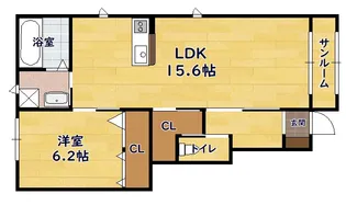 グランフォレスト2号館【1階】の間取り